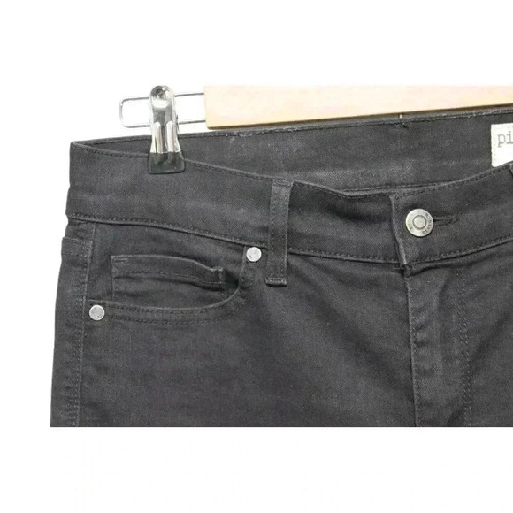 Pistola Jeans Size 29 Black Distressed Denim Raw Hem Ankle Skinny Grunge Punk - Picture 6 of 11